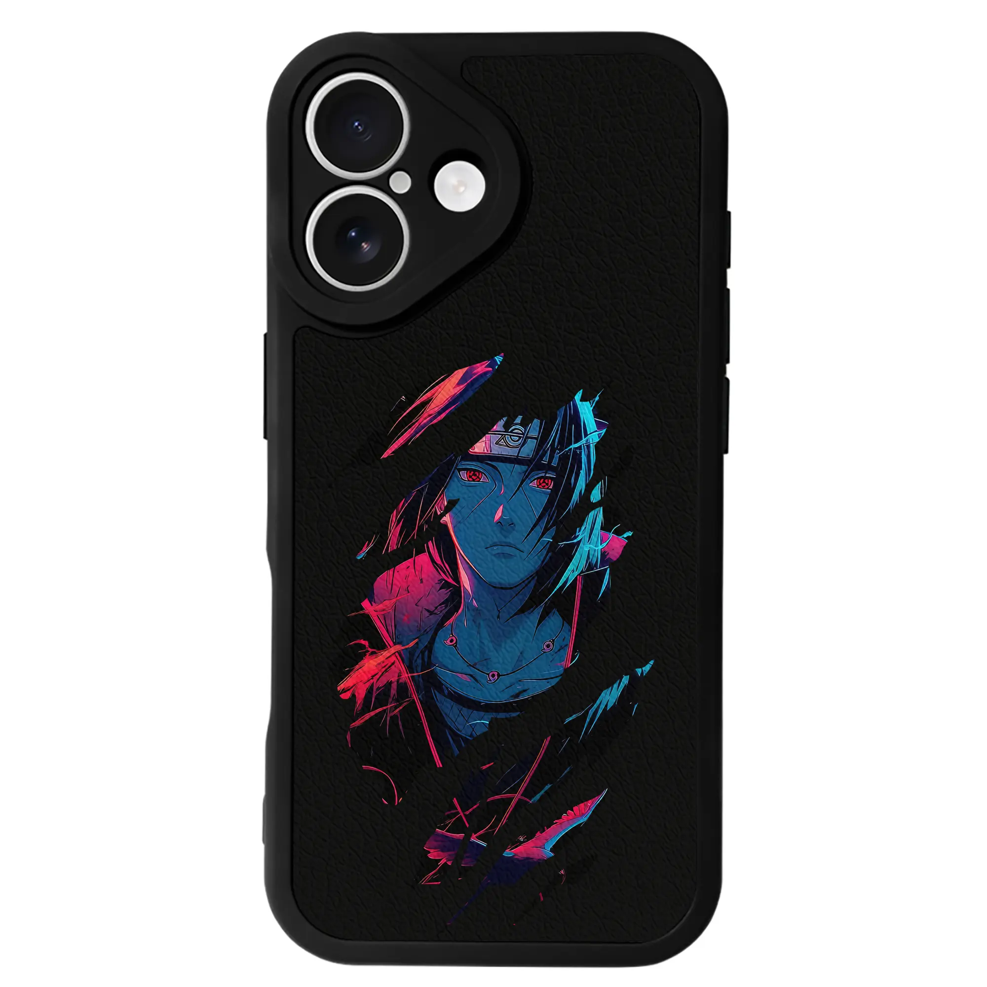 ナルト グッズ うちは イタチ - IPhone 16シリーズ対応 ・ シリコンスマホケース ・ レザー調 ・ 高精度フィット ・ 耐衝撃 ・ ワイヤレス充電対応 ・ 精密カット